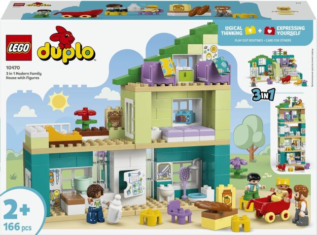 LEGO 10470 - 3in1 Modern Family House With Figures - 401958010470 - crystallotus.eu