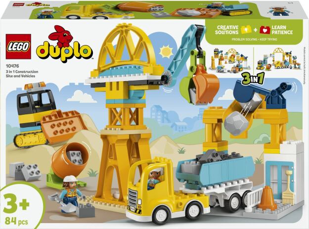 LEGO 10476 - 3in1 Construction Site And Vehicles - 401958010476 - crystallotus.eu