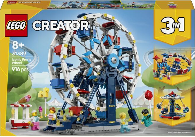 LEGO 31389 - Creator 3in1 Iconic Ferris Wheel - 401958031389 - crystallotus.eu