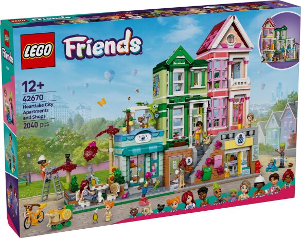 LEGO 42670 - Friends Heartlake City Apartments & Stores - 401958042670 - crystallotus.eu