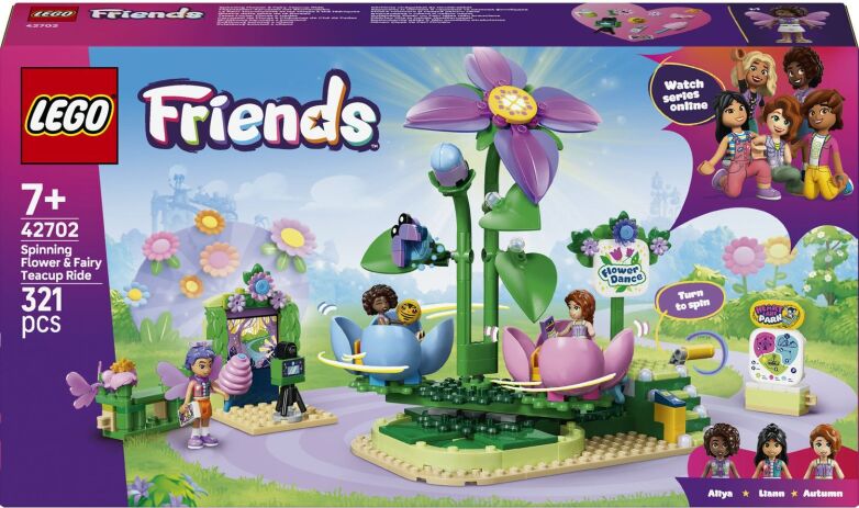 LEGO 42702 - Friends Spinning Flower & Fairy Teacup Ride - 401958042702 - crystallotus.eu