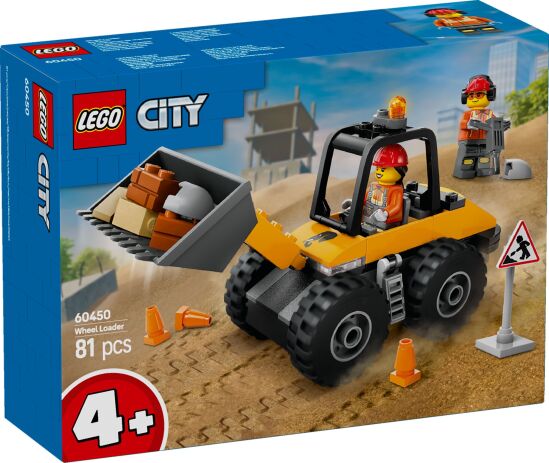 LEGO 60450 - City Yellow Construction Wheel Loader - 401958060450 - crystallotus.eu