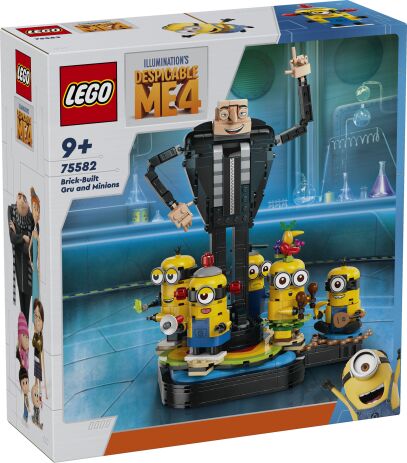 LEGO 75582 - Minions Brick-Built Gru & Minions - 401958075582 - crystallotus.eu