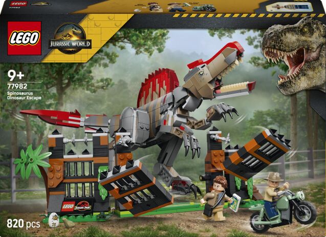 LEGO 77982 - Jurassic World Spinosaurus Dinosaur Escape - 401958077982 - crystallotus.eu