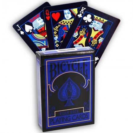 Bicycle - Rider Back Reverse Playing Cards (Blue & Black Color)