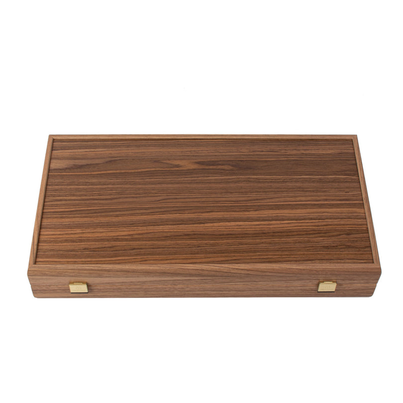 Handcrafted Backgammon Set American Walnut Large 48x52cm (by Manopoulos)