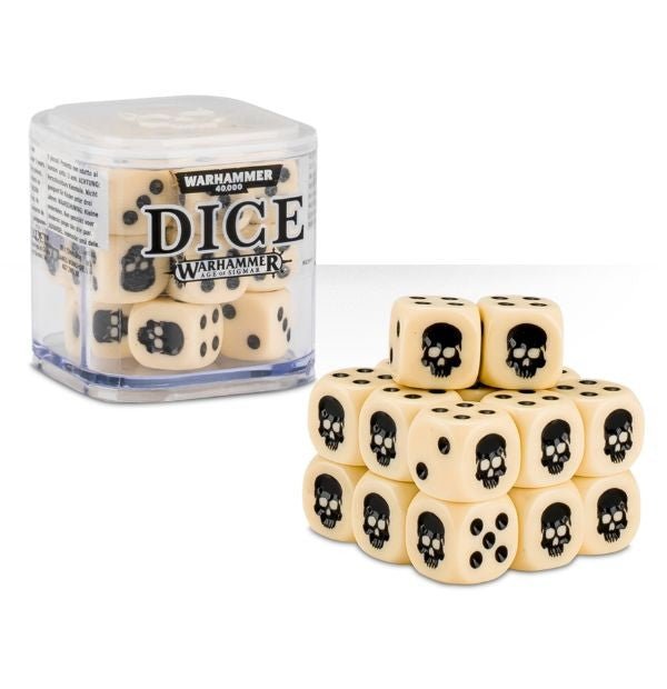 Citadel - 12mm Dice Set (65 - 36) White Color - 5011921068203 - Crystal Lotus
