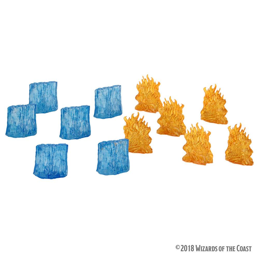 D&D Icons of the Realms Miniatures Spell Effects: Wall of Fire & Wall of Ice - 634482731079 - CrystalLotus.eu