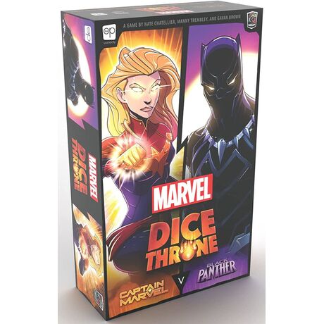 Dice Throne Marvel 2 - Hero Box (Captain Marvel , Black Panther) - 700304156051 - Crystal Lotus