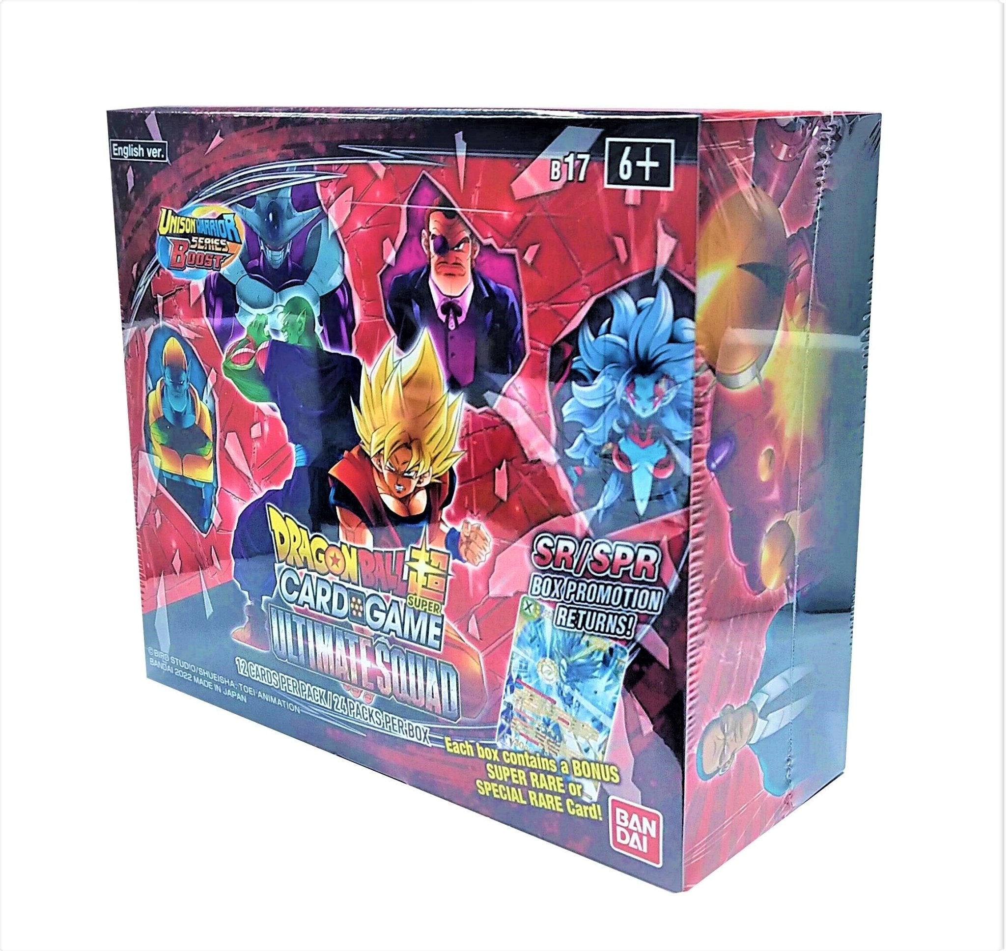 Dragon Ball Super Card Game - Ultimate Squad B17 Booster Box (24 Packs) - 811039036560 - Crystal Lotus