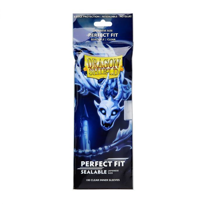 Dragon Shield Japanese Size Perfect Fit Sealable Inner Sleeves - Clear Yama (100 Sleeves) - 5706569132514 - CrystalLotus.eu