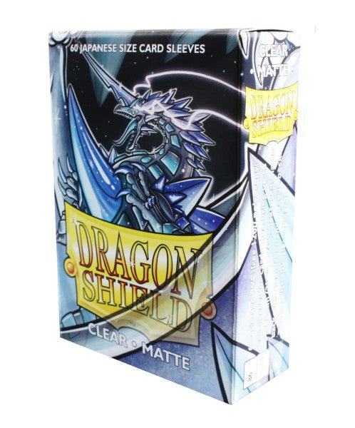 Dragon Shield Small Sleeves - Japanese Matte Clear (60 Sleeves) Crystal Lotus Dragon Shield Small Sleeves - Japanese Matte Clear (60 Sleeves) Crystal Lotus