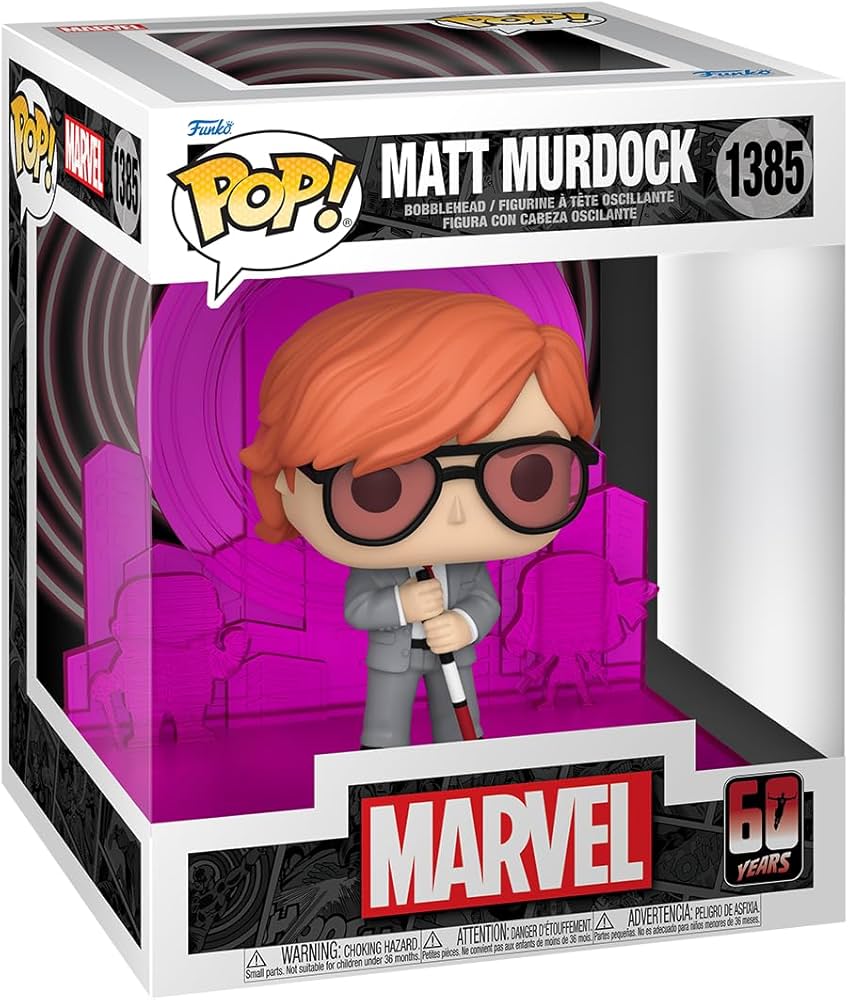 Funko POP! Daredevil 60th Anniversary Deluxe Vinyl Figure Matt Murdock w/ Radar 13 cm - 889698810487 - Crystal Lotus