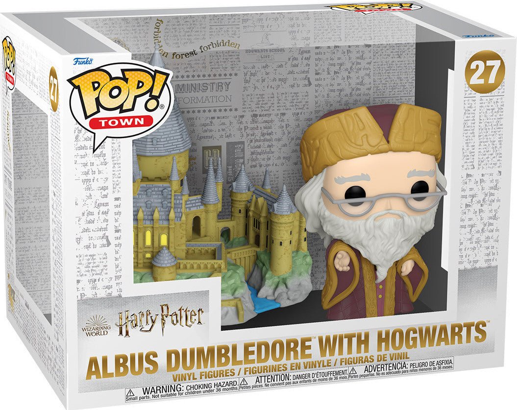 Funko POP! Town: Harry Potter - Albus Dumbledore with Hogwarts