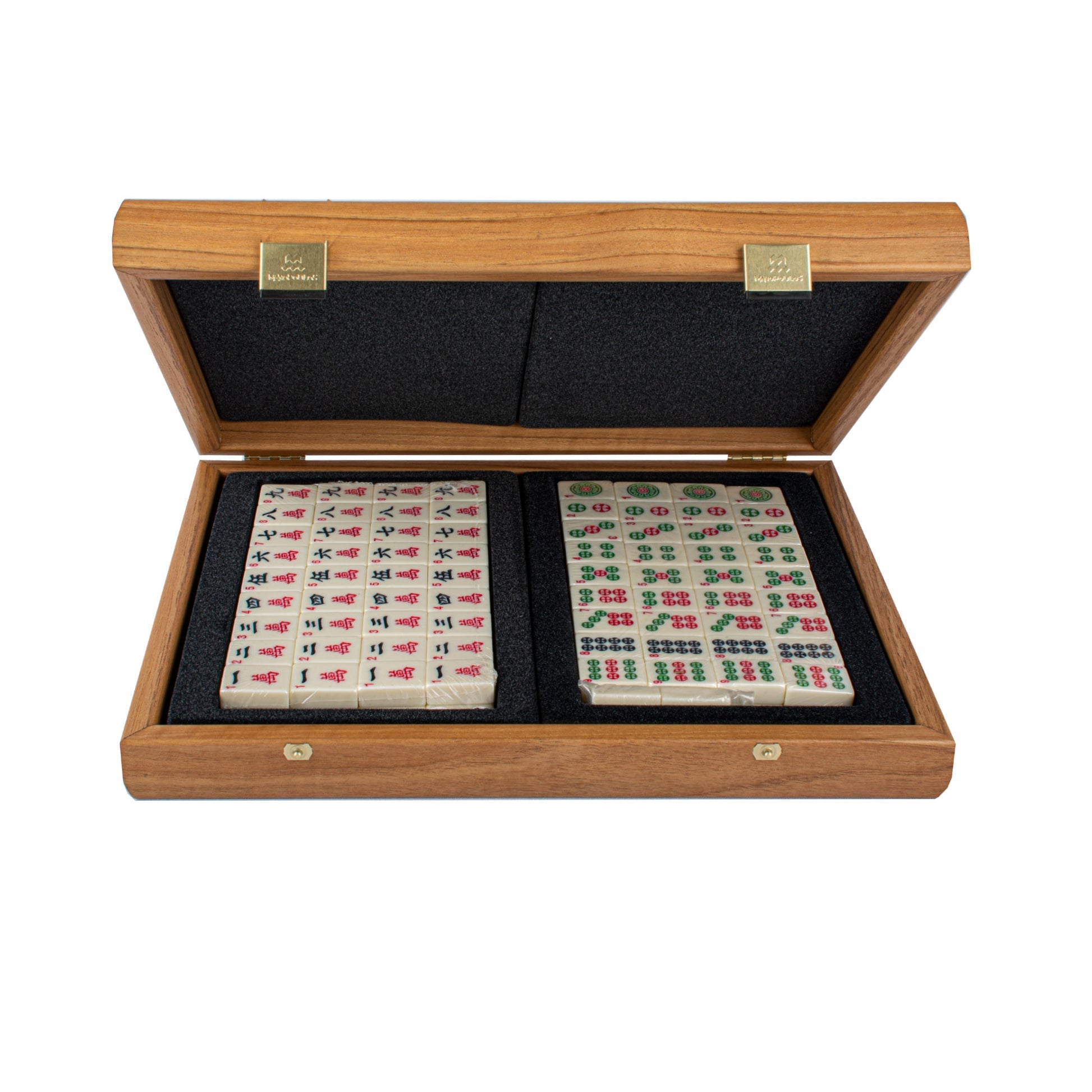Handcrafted Premium Mahjong Tiles set in Walnut Wooden Case (by Manopoulos) - 5250000000037 - Crystal Lotus