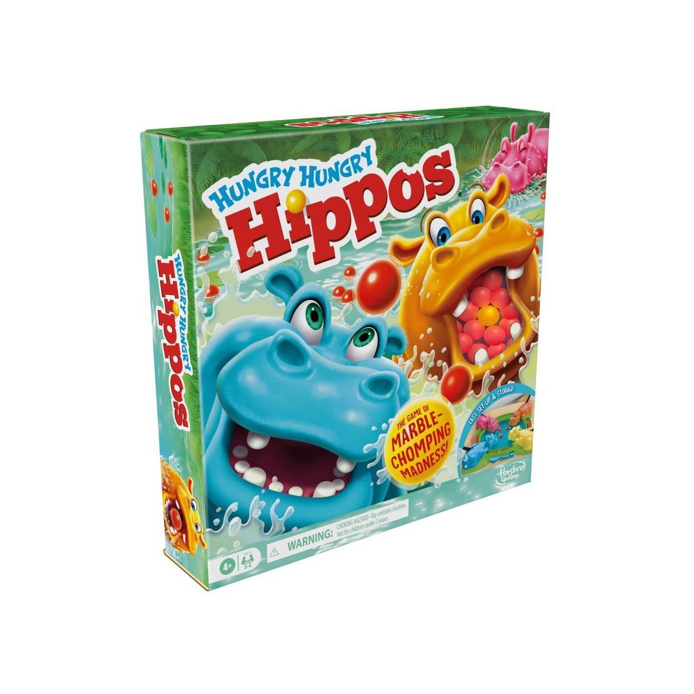 Hasbro - Χαρούμενοι Ιπποποταμούληδες (Hungry Hippos Party) (Greek Version) (F8815) - 5010996207814 - Crystal Lotus