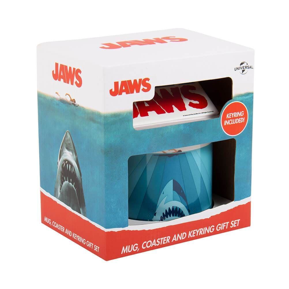 Jaws Coffee Mug, Coaster and Keyring Gift Set - Boxed - 5060897227428 - CrystalLotus.eu