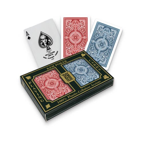 Kem 100% Plastic Arrow Red & Blue Wide Jumbo Index - 073854300978 - CrystalLotus.eu