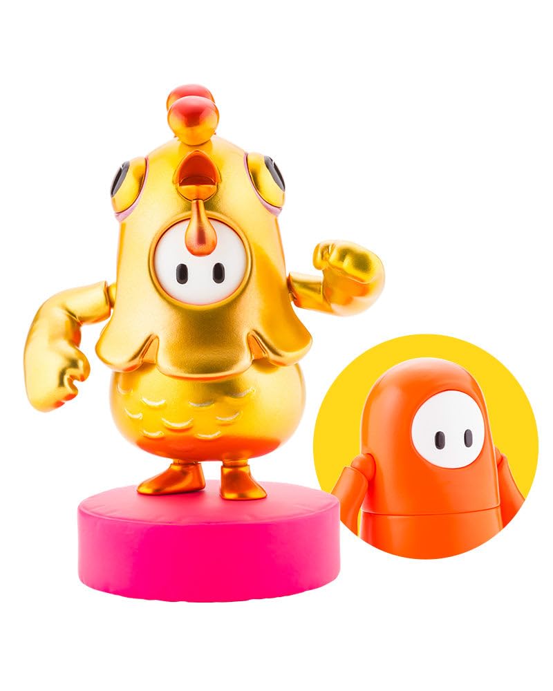 Kotobukiya Fall Guys: Ultimate Knockout Action Figure pack Legendary Edition: Orangeade/Golden Chicken Costume - 190526043176 - Crystal Lotus