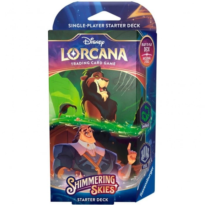 Lorcana Shimmering Skies Starter Deck - Emerald Steel - 4050368983817 - Crystal Lotus