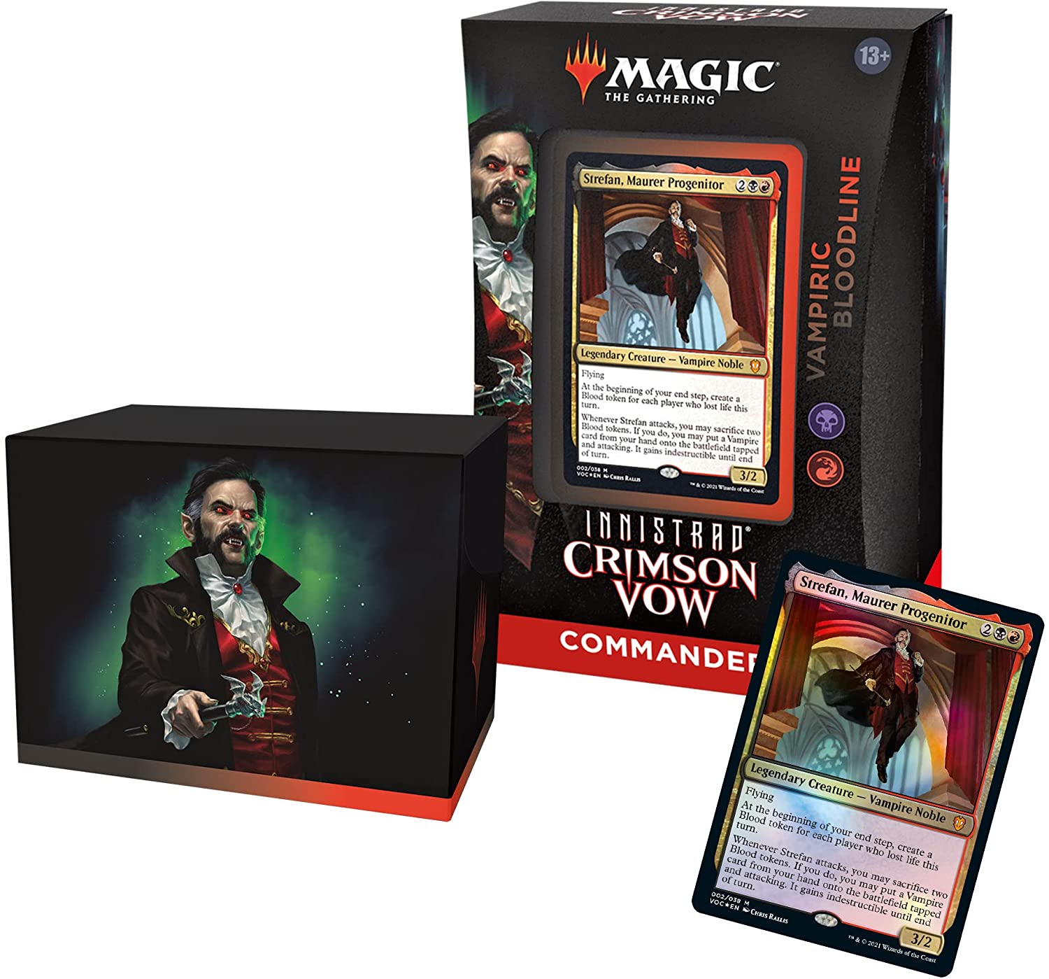 Magic the Gathering - Innistrad: Crimson Vow Commander Deck (Vampiric Bloodline) - 630509995318 - CrystalLotus.eu