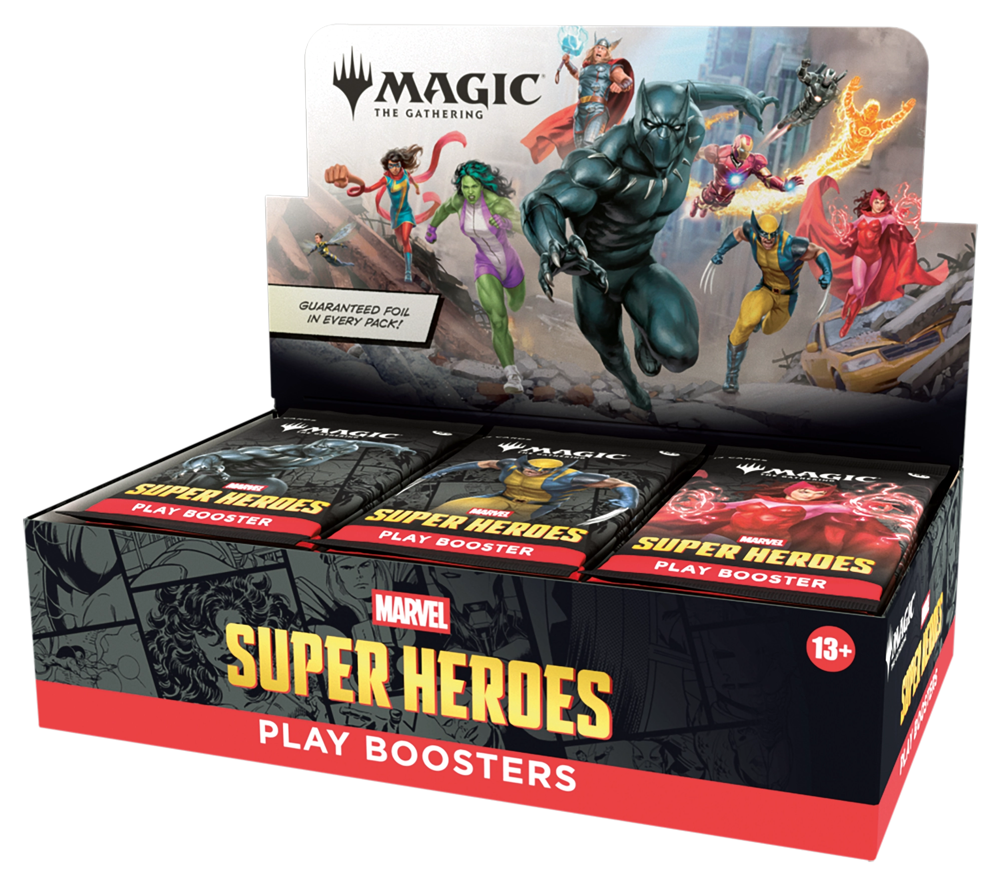 Magic the Gathering - Marvel Super Heroes Play Booster Box (30 Packs) - 195166313603 - Crystal Lotus