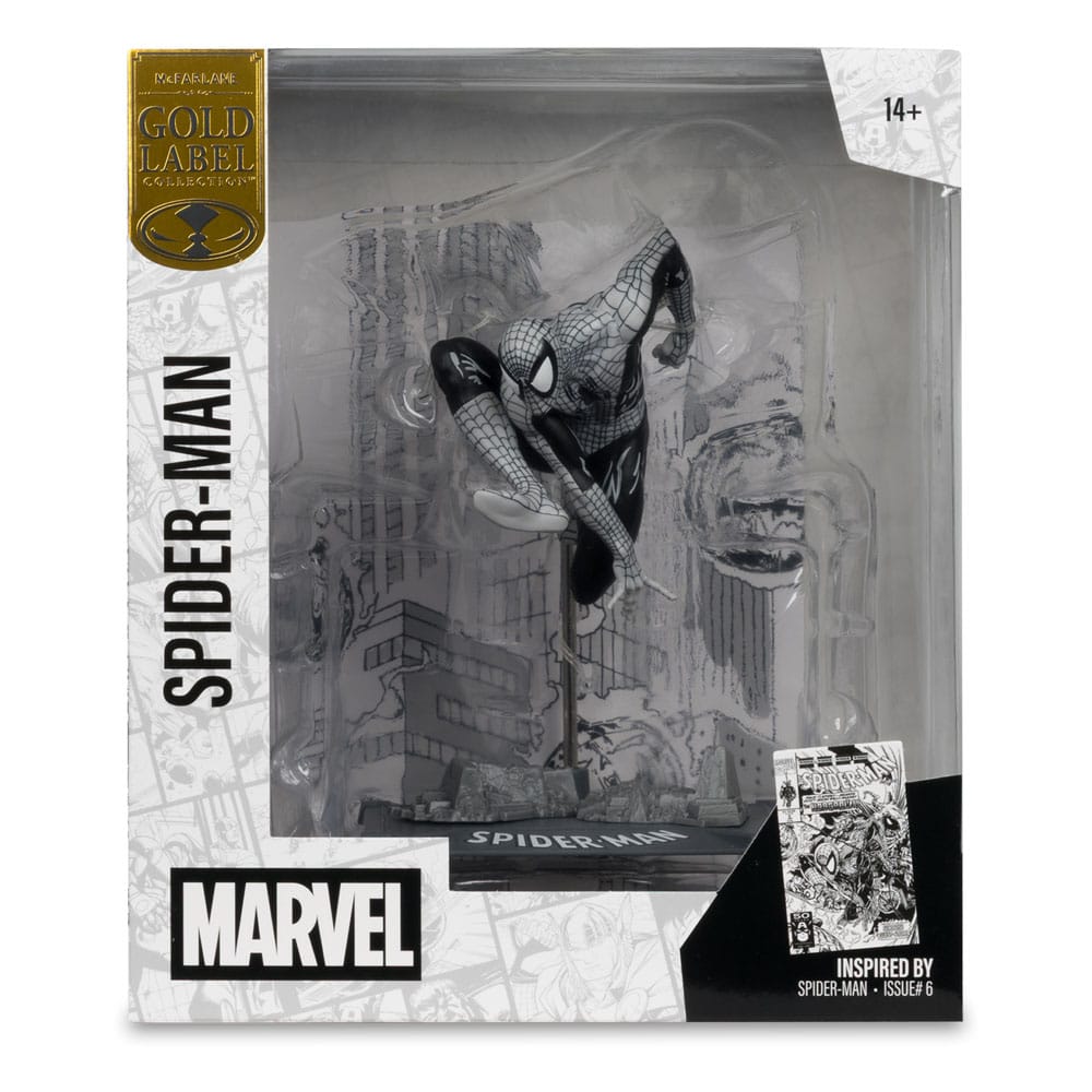 Marvel Collection PVC Statue 1/10 Spider - Man (Spider - Man 6)(Line Art)(Gold Label) 10 cm - 787926148299 - Crystal Lotus