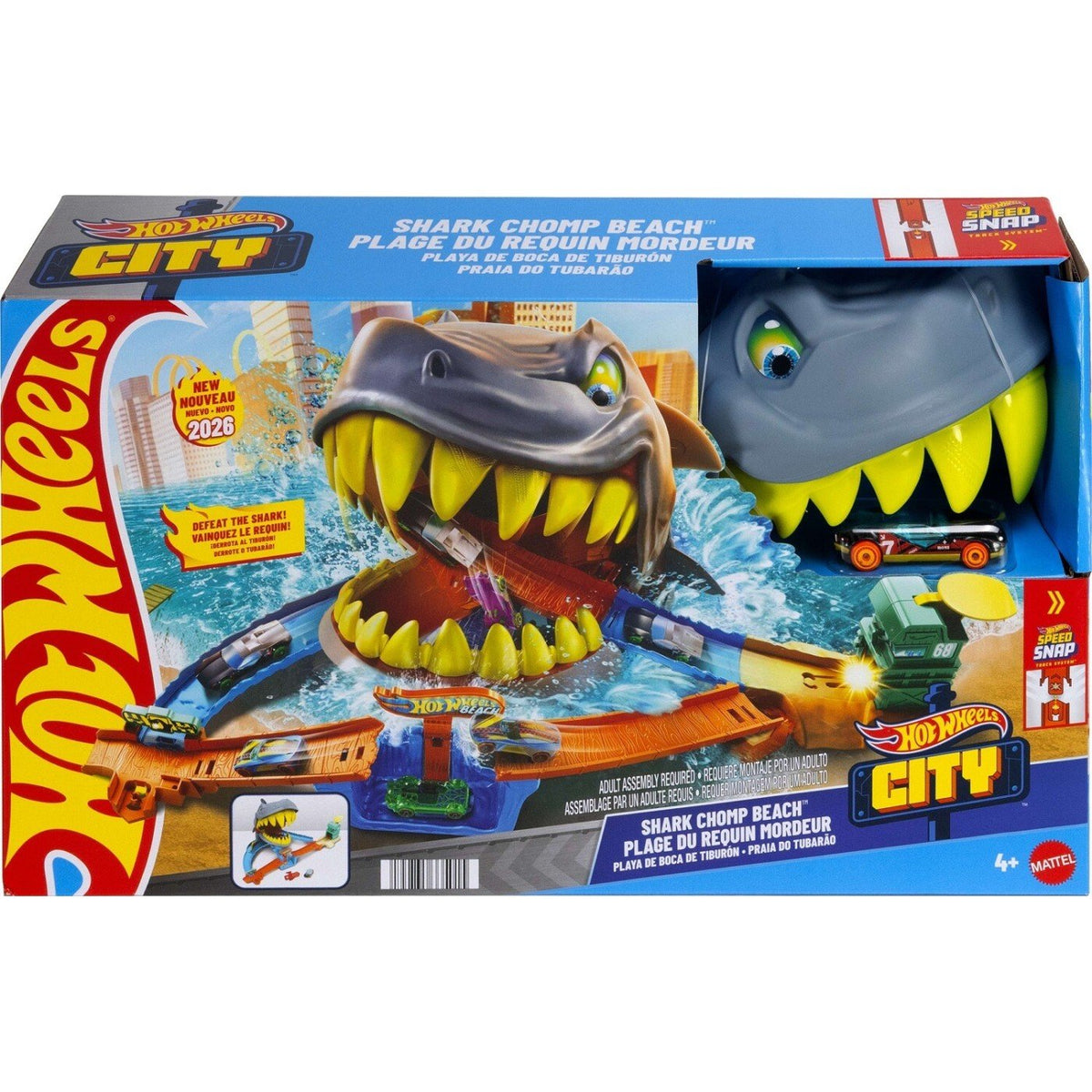Mattel - Hot Wheels City Πίστα Επίθεση Καρχαρία (JHL96) - 194735335015 - Crystal Lotus