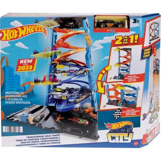 Mattel - Hot Wheels City Πύργος Ταχύτητας 2 σε 1 (HKX43) - 194735109654 - Crystal Lotus