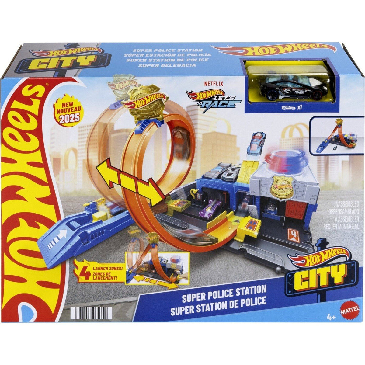 Mattel - Hot Wheels City Σούπερ Αστυνομικό Τμήμα (JBM71) - 194735264155 - Crystal Lotus