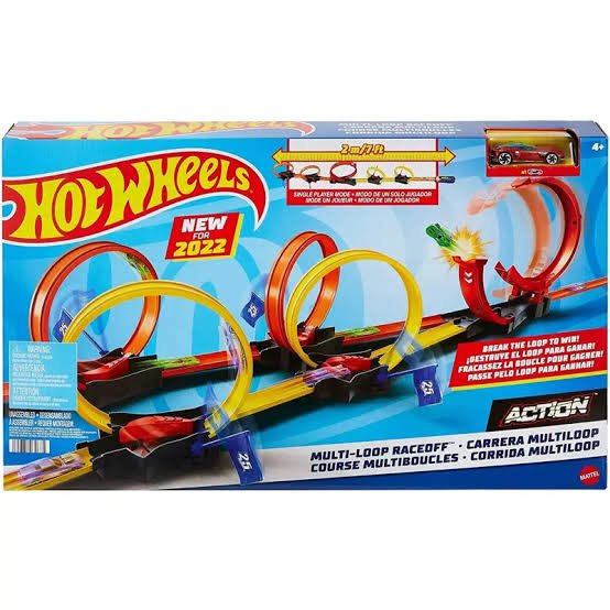 Mattel - Hot Wheels Πίστα για Κόντρες με Πολλαπλά Λούπ (HDR83) - 194735030675 - Crystal Lotus