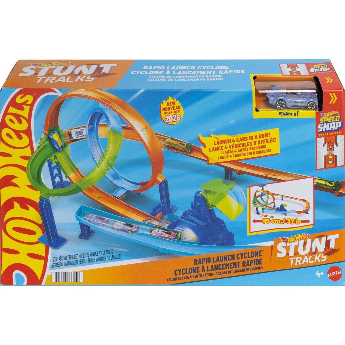 Mattel - Hot Wheels Πίστα Γρήγορη Εκτόξευση & Σύγκρουση (JHK73) - 194735333943 - Crystal Lotus