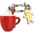 Metalmorphose Keychain - MTM152 - 01 - Chocolate Milk Cup with Ginger Bread Key Ring - 5404006052196 - Crystal Lotus