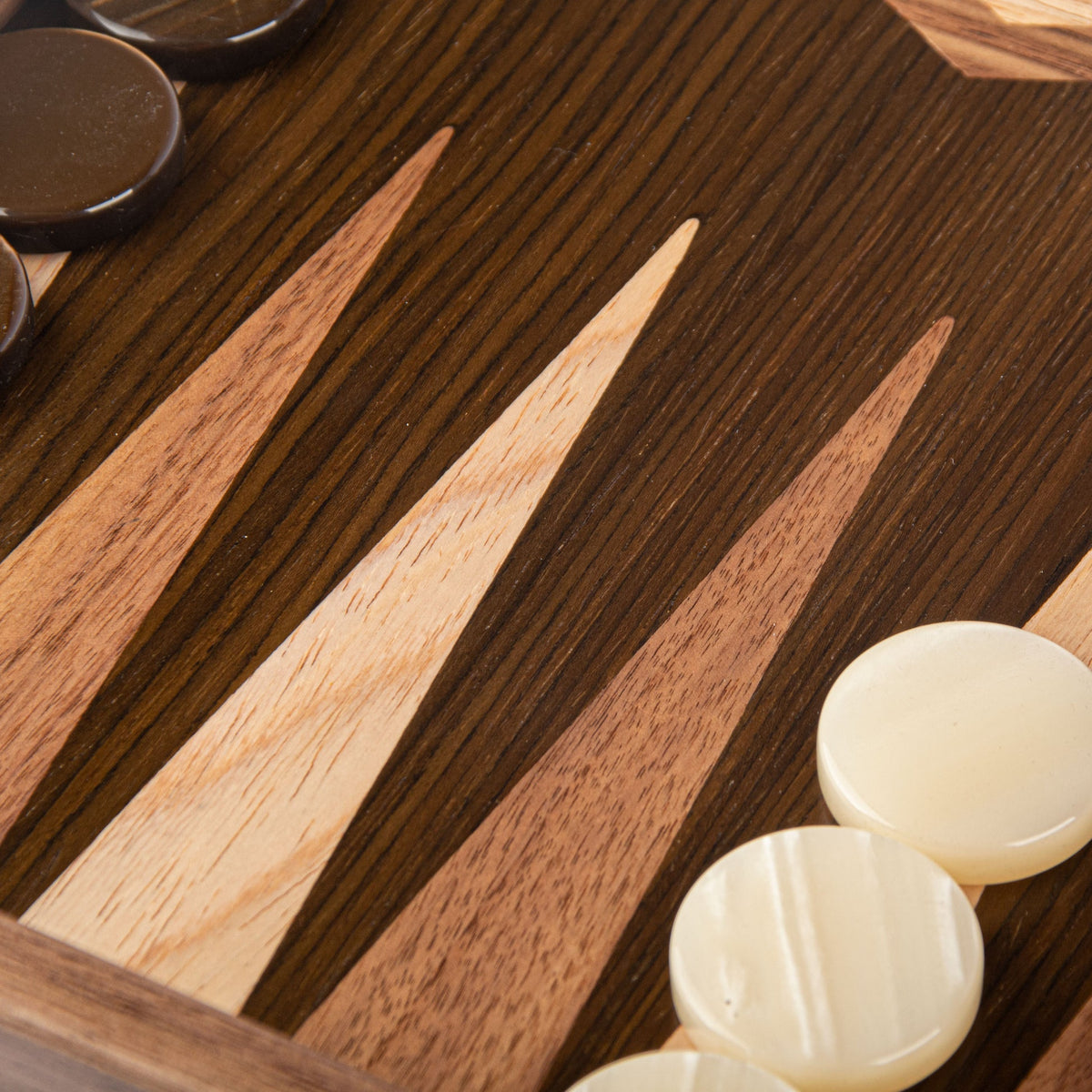 Natural Walnut Tree Trunk Premium Handcrafted Backgammon Set 48x60cm (by Manopoulos) (BKK1TRU) - 5200430705987 - Crystal Lotus