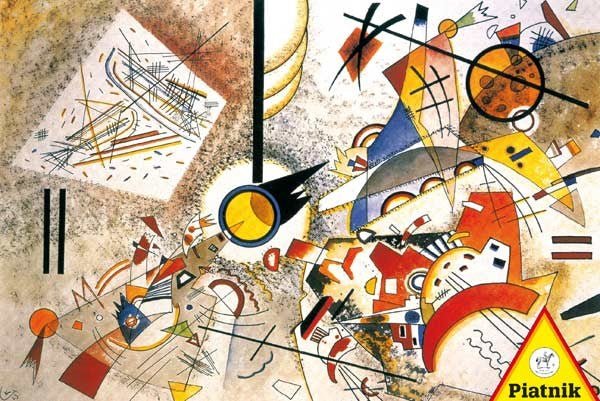 Piatnik (539640) - Vassily Kandinsky: "Bustling Aquarelle, 1923" - 1000 pieces puzzle - 9001890539640 - CrystalLotus.eu