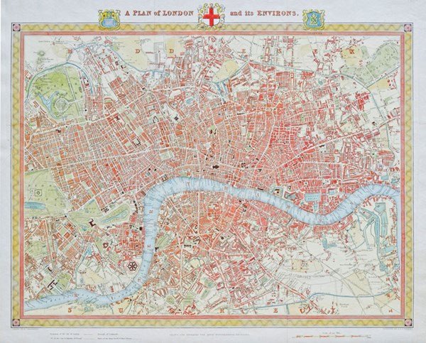 Piatnik (542442) - "London Map, 1831" - 1000 pieces puzzle - 9001890542442 - CrystalLotus.eu