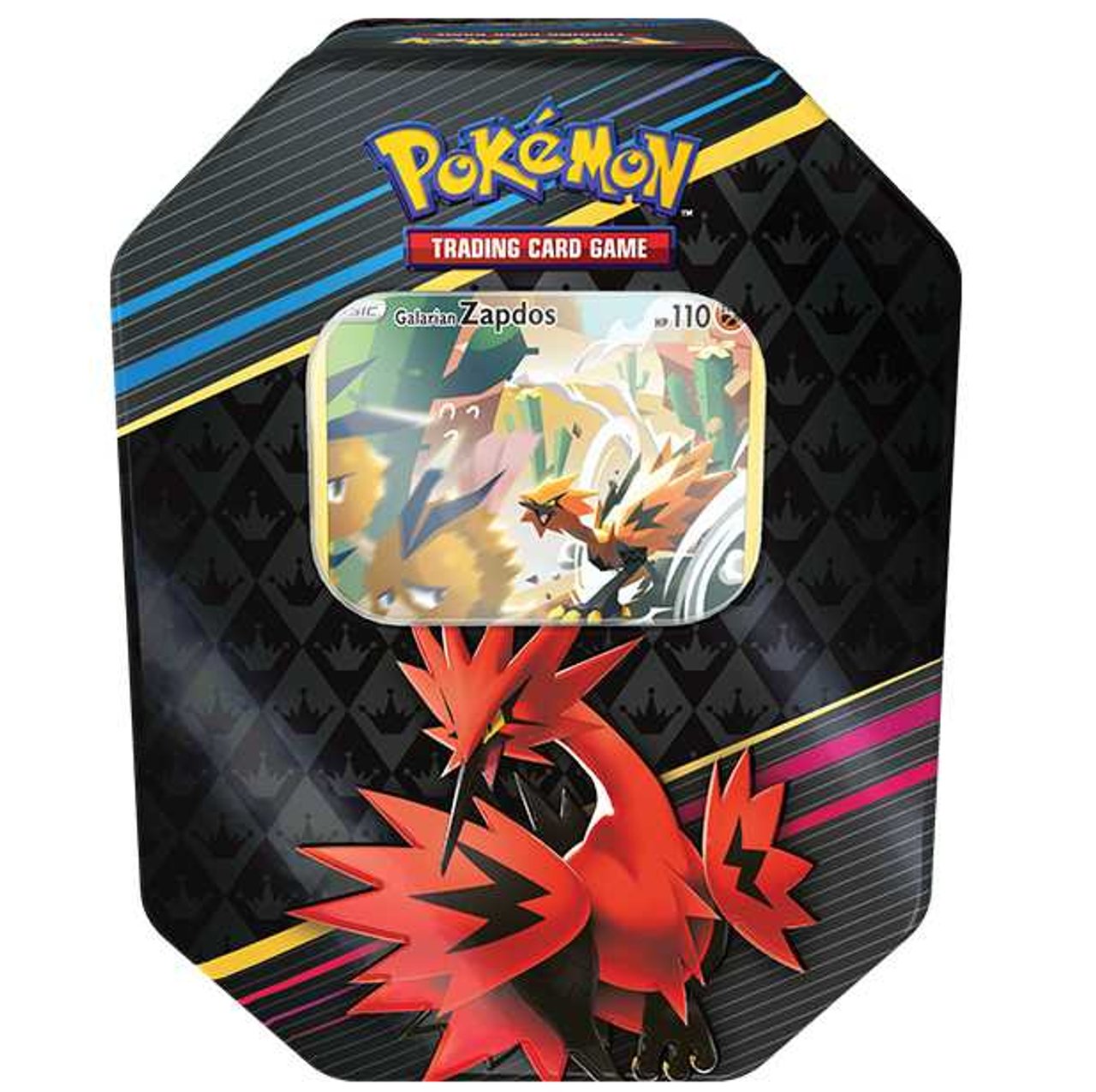 Pokemon Sword & Shield 12.5 Crown Zenith Art Tin Zapdo - 820650871955 - CrystalLotus.eu