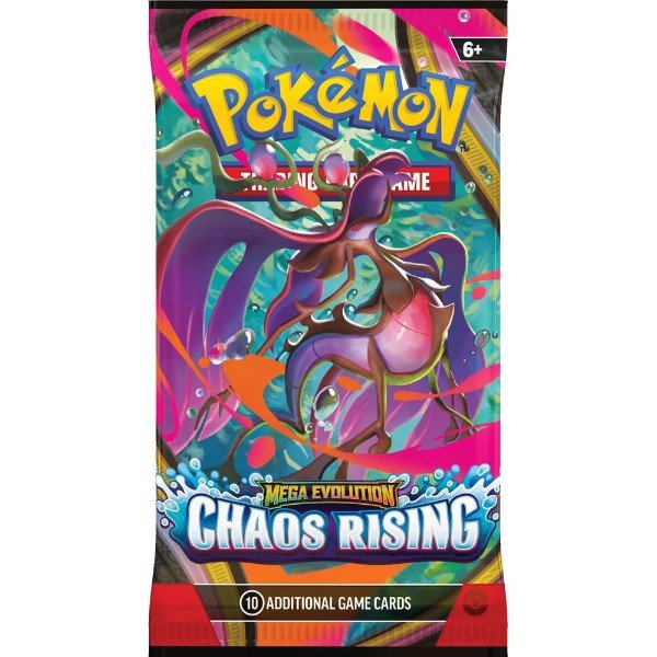 Pokemon TCG: Mega Evolution - Chaos Rising Booster (Single Pack) - 196214141032 - Crystal Lotus