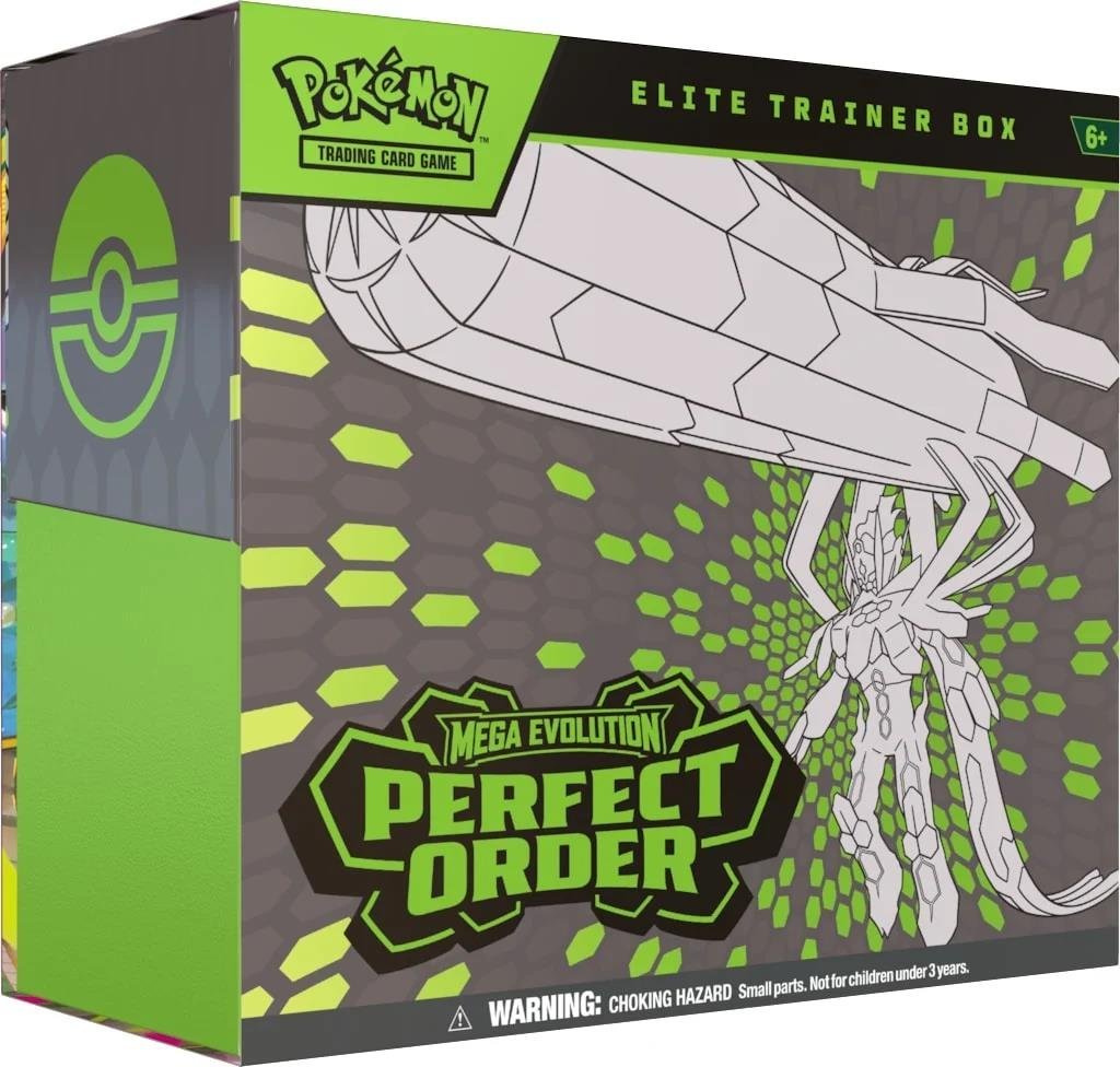 Pokemon TCG: Mega Evolution Perfect Order Elite Trainer Box - 196214136373 - Crystal Lotus