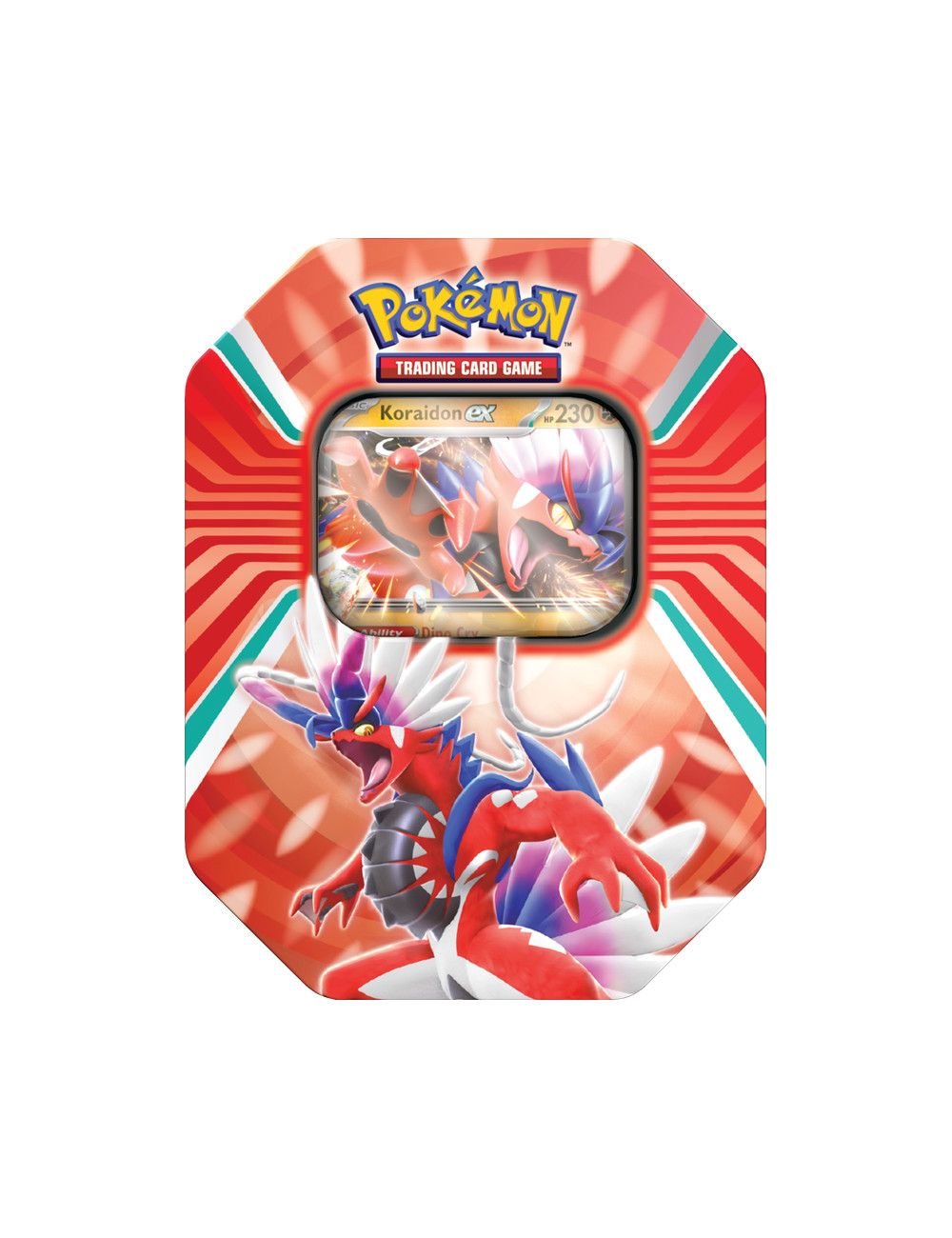 Pokemon TCG: Paldea Legends Summer Tin - Koraidon (Carta Promo + 5 Buste)