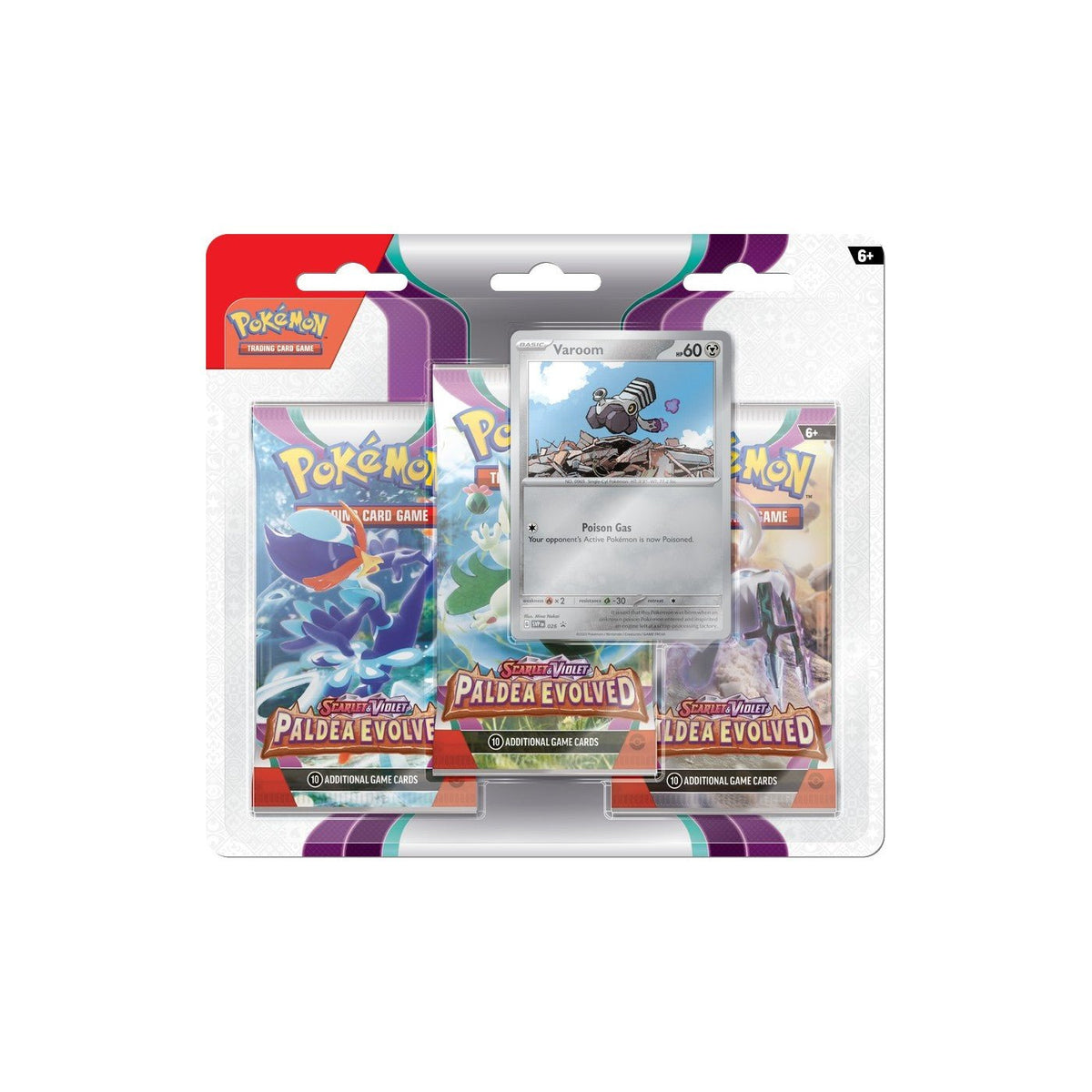 Pokemon TCG - Scarlet & Violet 2 Paldea Evolved 3 - Booster Blister - Varoom - 820650853531 - CrystalLotus.eu