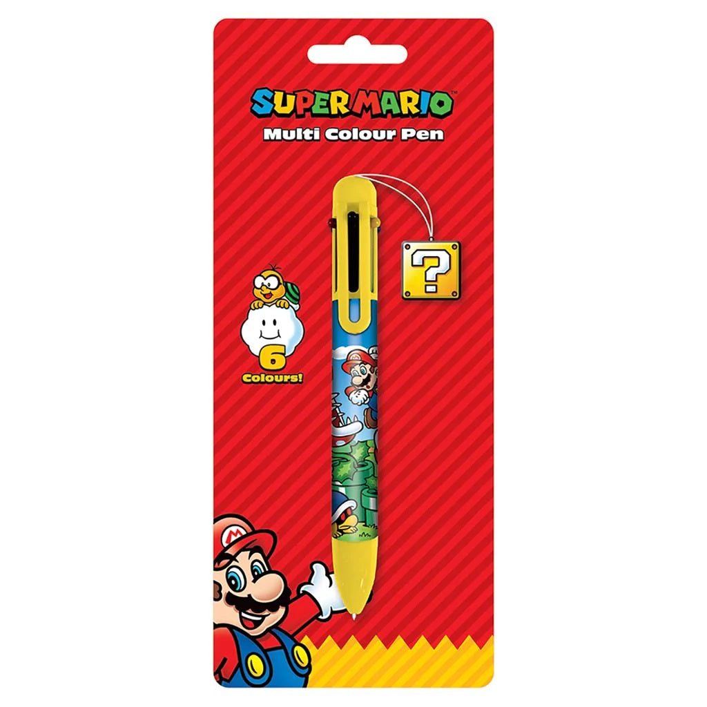 Pyramid Multi Colour Pen - Super Mario (Colour Block) - 5051265734297 - CrystalLotus.eu