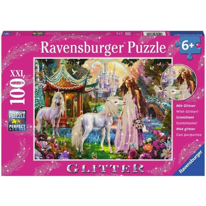 Ravensburger (13617) "Princess with Unicorn" - 100 pieces puzzle - 4005556136179 - CrystalLotus.eu