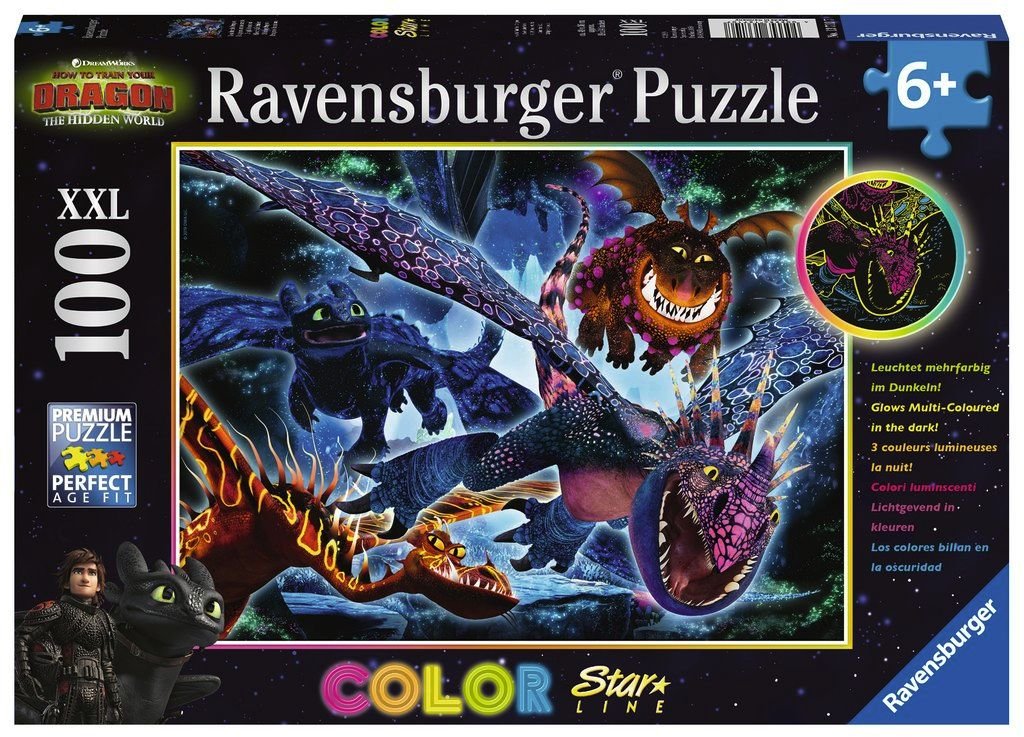 Ravensburger (13710) "Dragon" - 100 pieces puzzle - 4005556137107 - CrystalLotus.eu