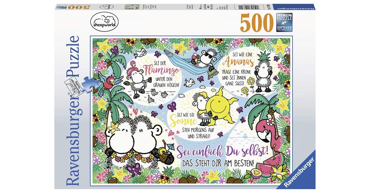 Ravensburger (14830) "Sheepworld, Just be yourself!" - 500 pieces puzzle - 4005556148301 - CrystalLotus.eu