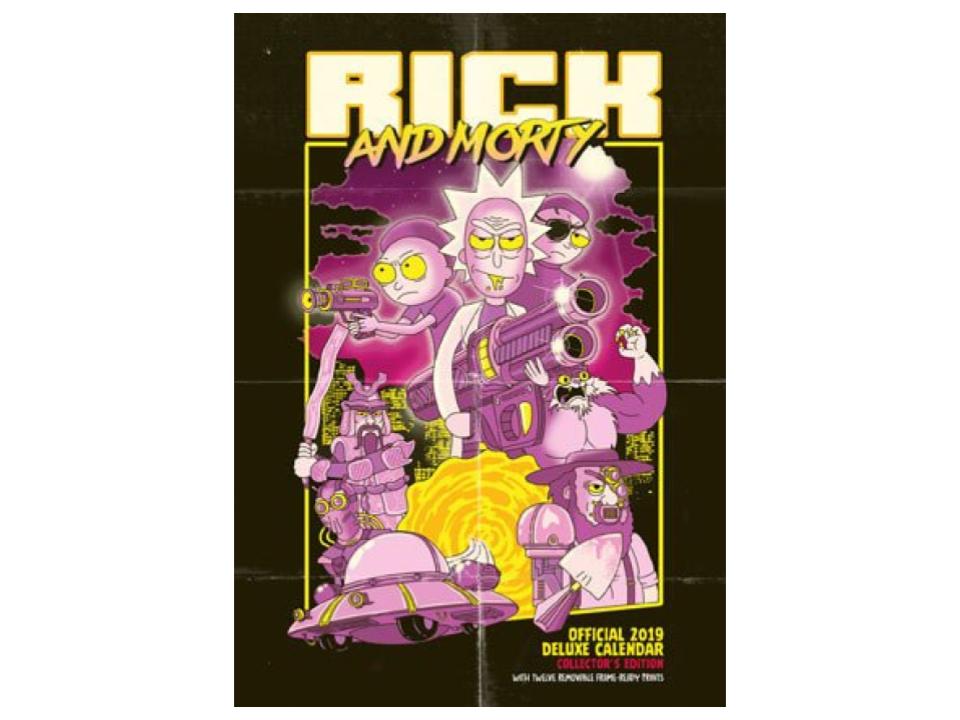 Rick & Morty Deluxe A3 Calendar 2019 English Version* - 9781785498633 - CrystalLotus.eu