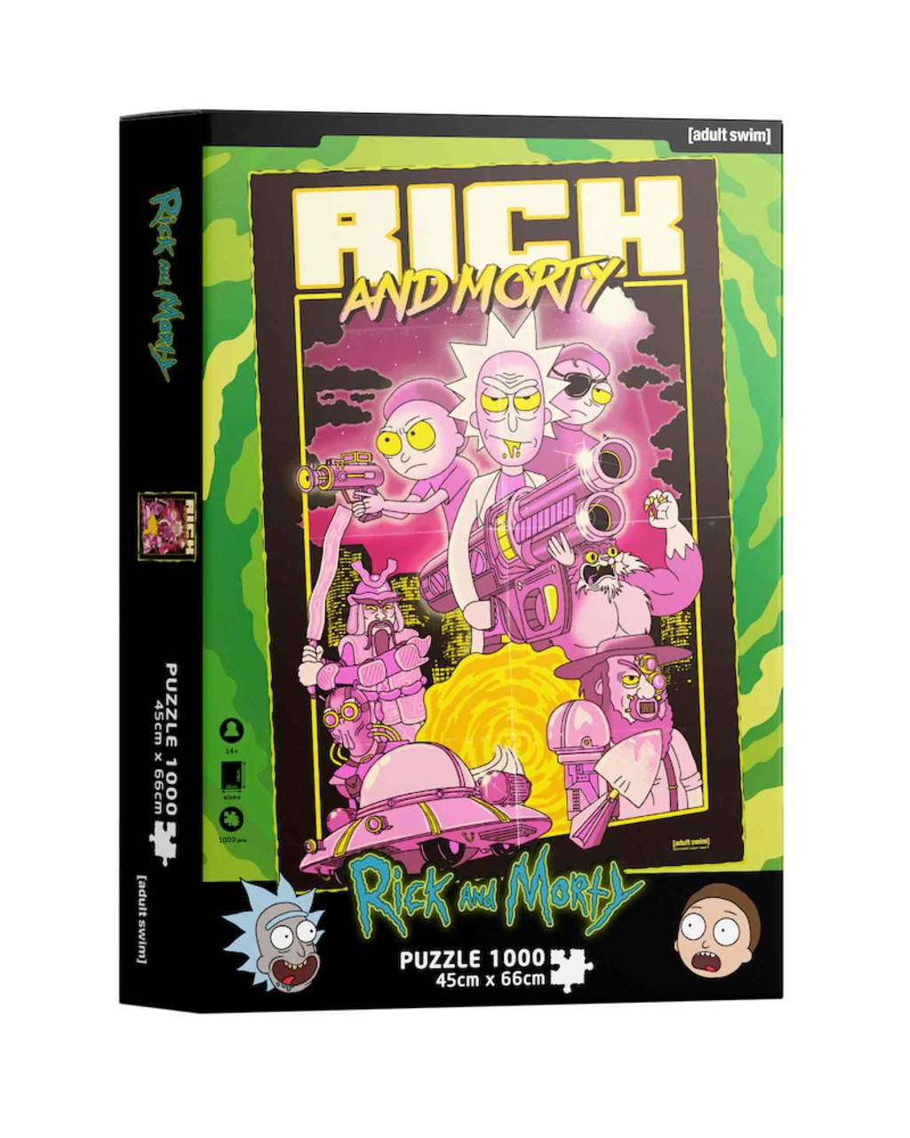Rick & Morty Jigsaw Puzzle Retro Poster (1000 pieces) - 8435450247385 - CrystalLotus.eu