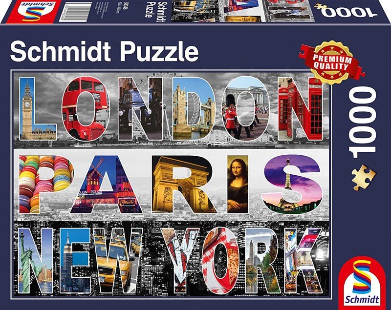 Schmidt 58348 London, Paris, New York 1000 pcs - 4001504583484 - CrystalLotus.eu