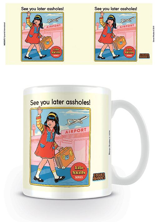 Steven Rhodes Mug See You Later Assholes - 5050574256728 - CrystalLotus.eu