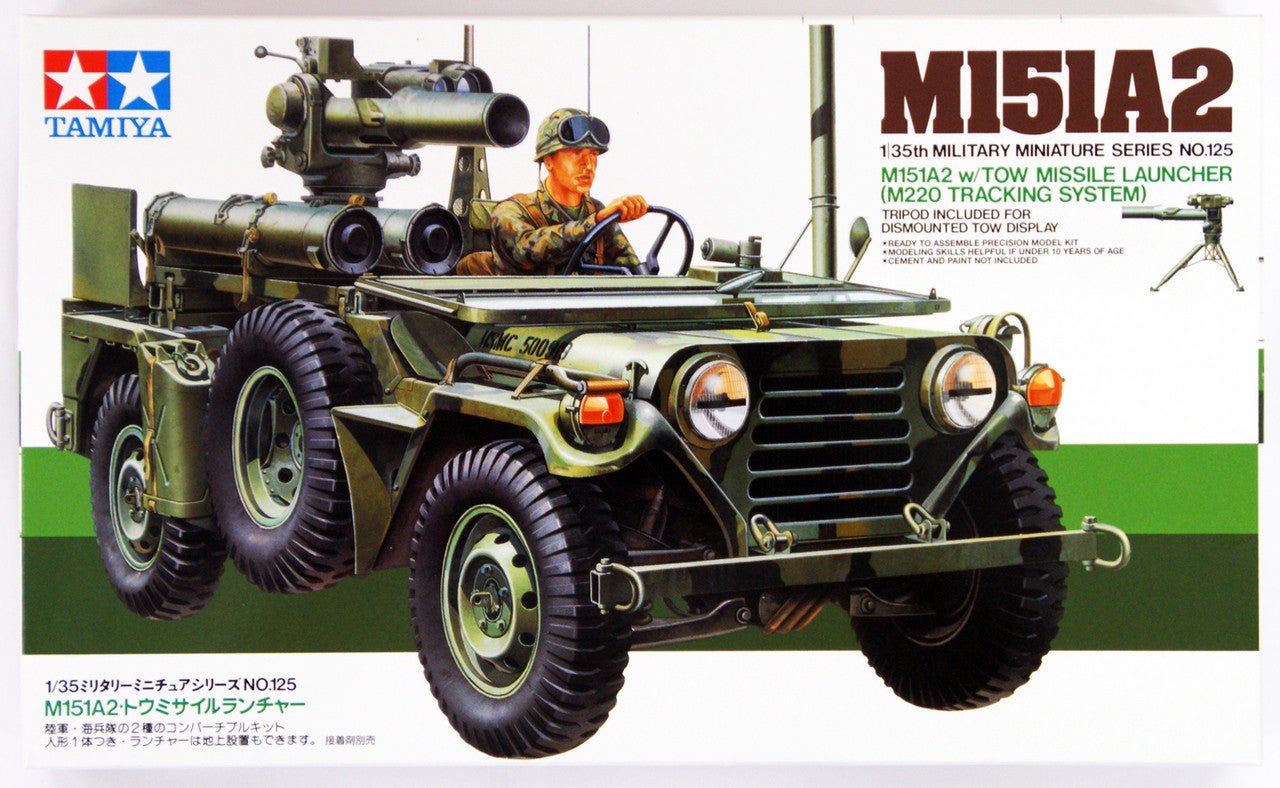 Tamiya 35125 US M151A2 W/TOW Missle Launcher - 4950344992300 - Crystal Lotus